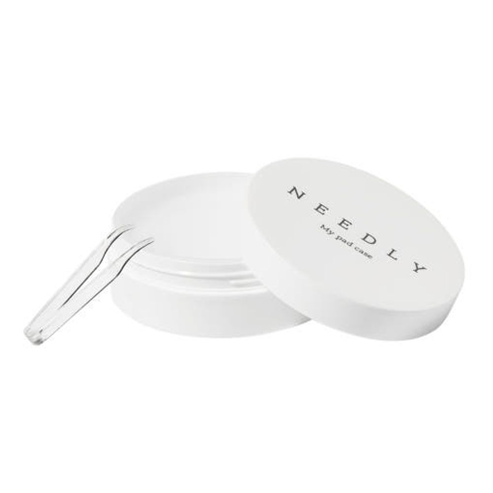 NEEDLY Personal pads case – Portable, Hygienic Storage | Double-Sealed Moisture Lock Lid | Fits Up to 25 Pads (86mm) | Travel-Friendly Skincare Container _ Made in KOREA